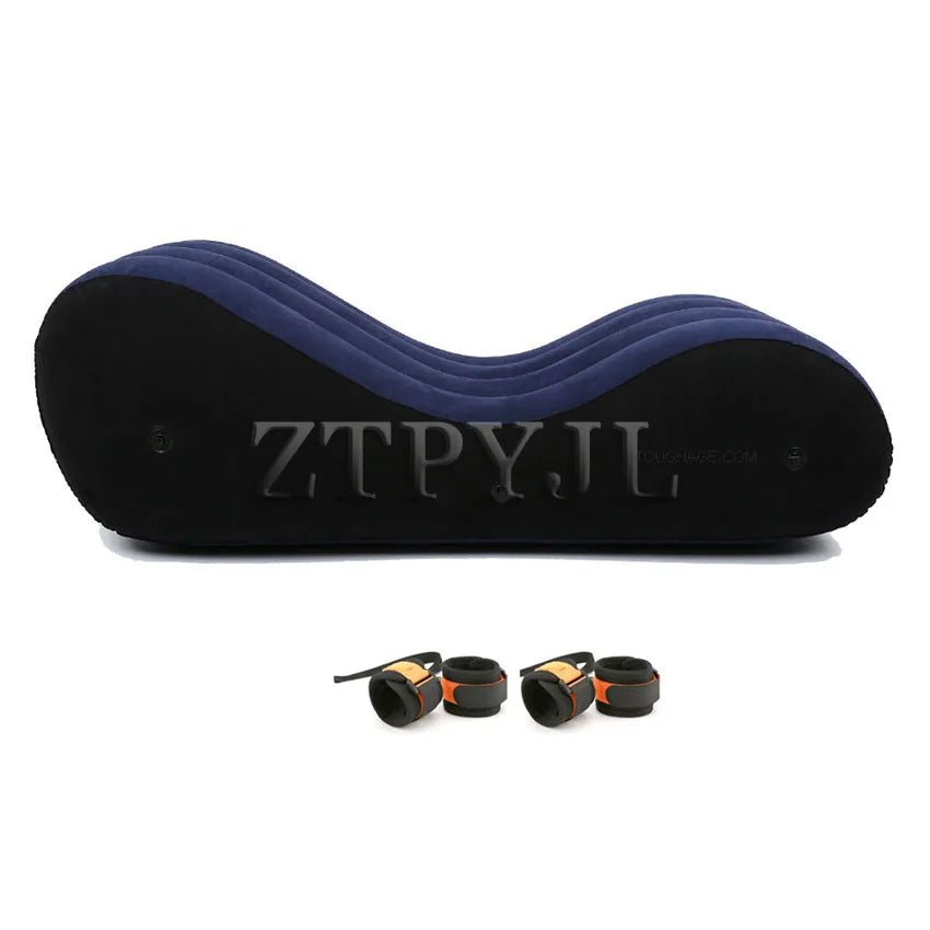 Inflatable Sofa Bed Love Position Aid Sitting Wedge S-shaped Air Cushion Husband Wife Pillow Chaise Lounger Sex Furniture Shop