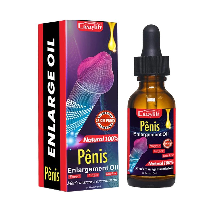 Penis Enlargement Oil Big Dick Growth Erection Enhance Massage Oil Adult Male Personal Care Sexy Orgasm Delay Liquid Sex Product