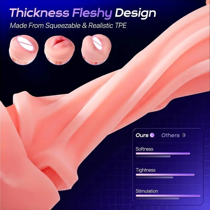 Male Masturbator APP Automatic Masturbation Cup for Men Sucking Deep Throat Realistic Oral Vagina Blowjob Vibrating Sex Machine