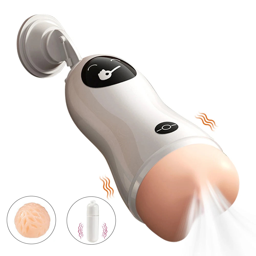 Male Masturbator Penis Trainer Suction Cup Men's Masturbation Cup Simulation Texture Delayed Ejaculation Adult Sex Toy For Men