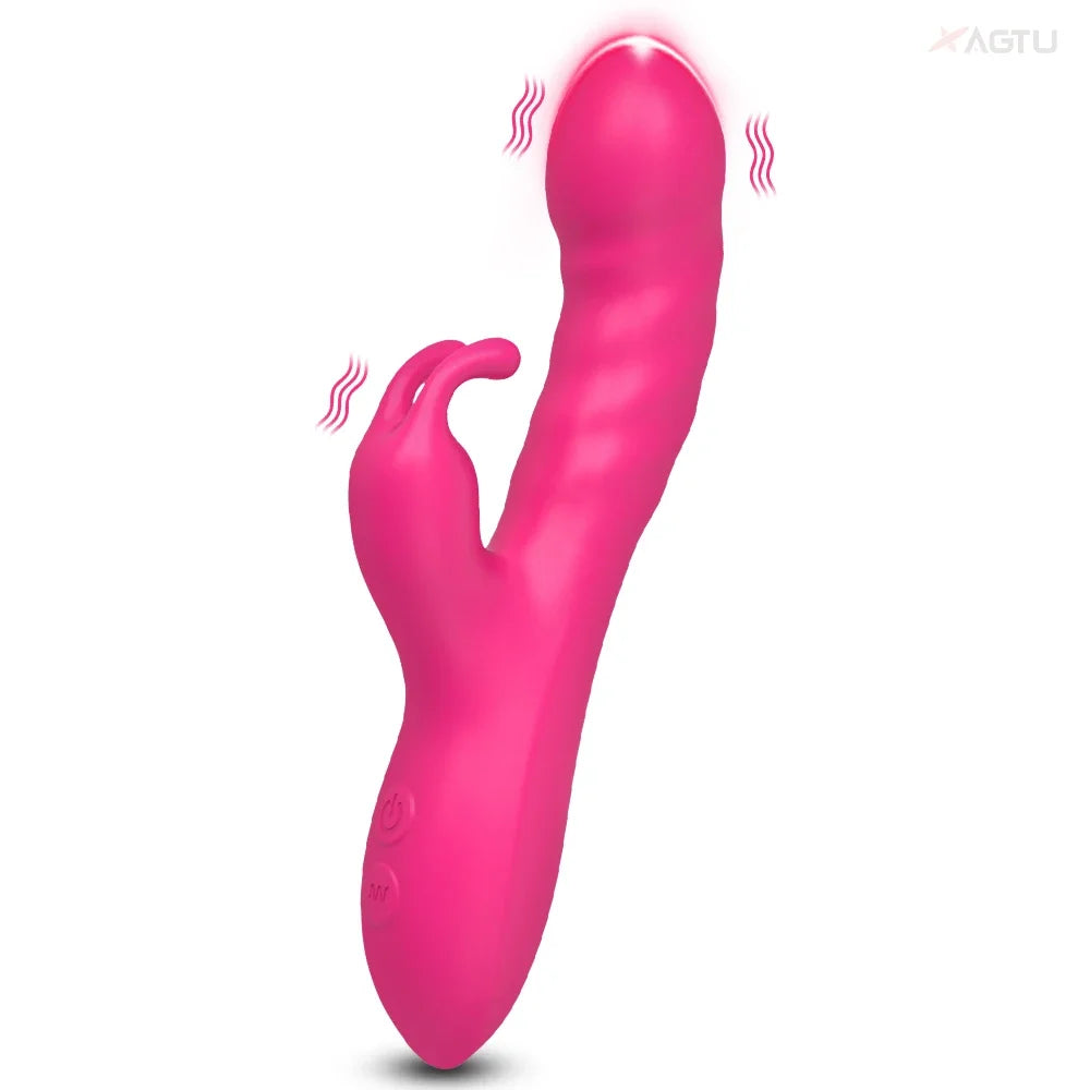 Powerful Rabbit Vibrator Women G-Spot Clitoral Stimulator Vagina Nipple Massager Dildo Female Masturbator Adult Sex Toy