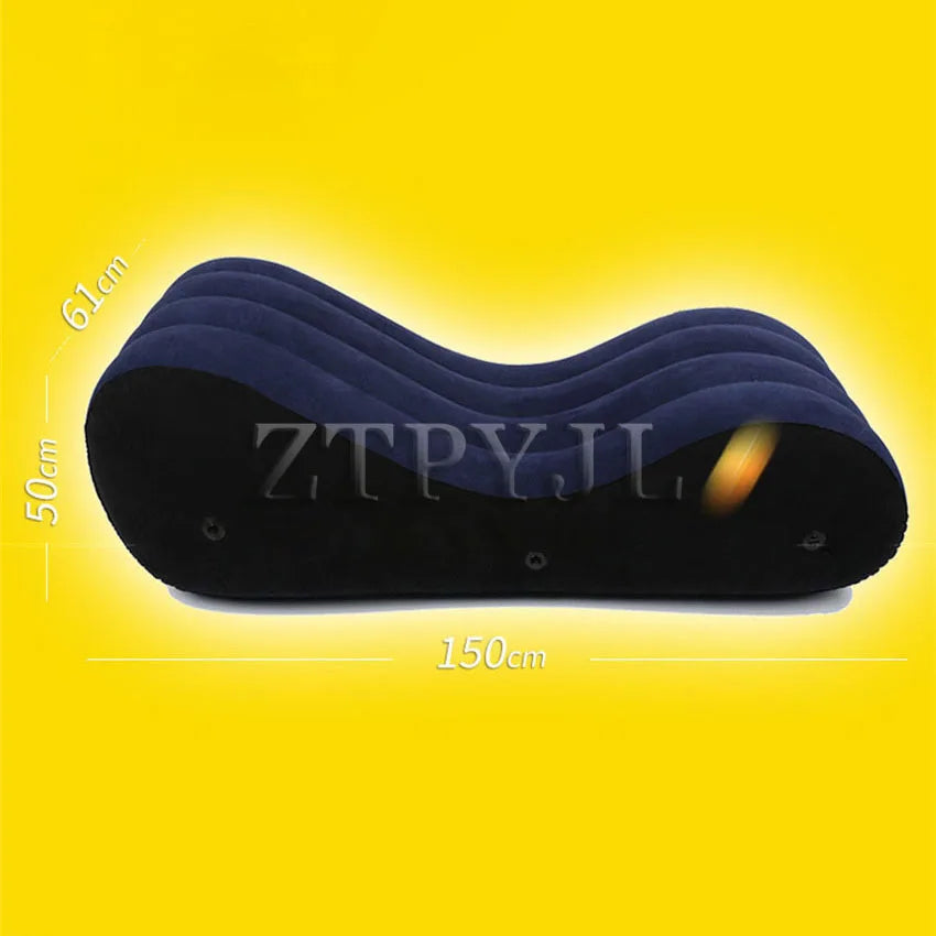 Inflatable Sofa Bed Love Position Aid Sitting Wedge S-shaped  Air Cushion Husband Wife Pillow Chaise  Lounger Sex Furniture Shop