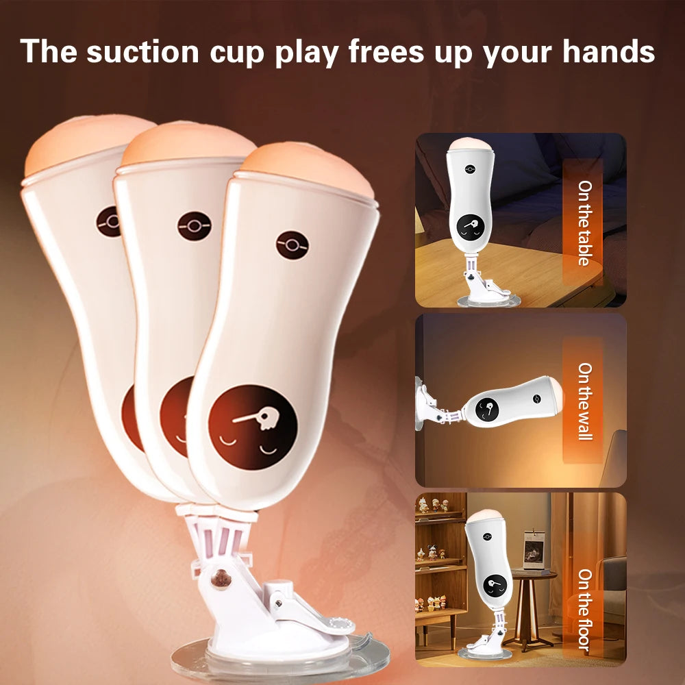 Male Masturbator Penis Trainer Suction Cup Men's Masturbation Cup Simulation Texture Delayed Ejaculation Adult Sex Toy For Men